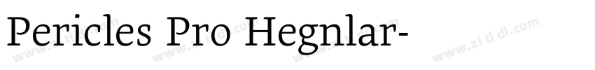 Pericles Pro Regular字体转换 Pericles Pro Regular字体转换